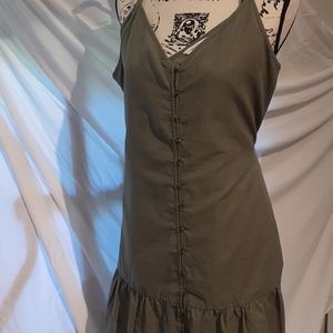 American Eagle Olive Sun Dress L
